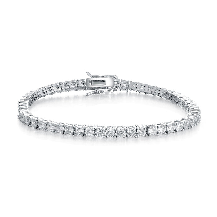 1 pcs Classic Foldover Clasp Tennis Bracelet
