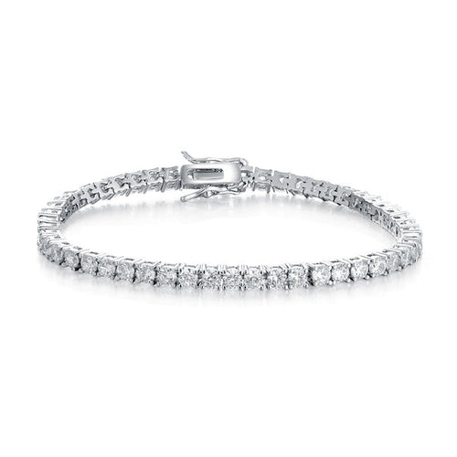 1 pcs Classic Foldover Clasp Tennis Bracelet