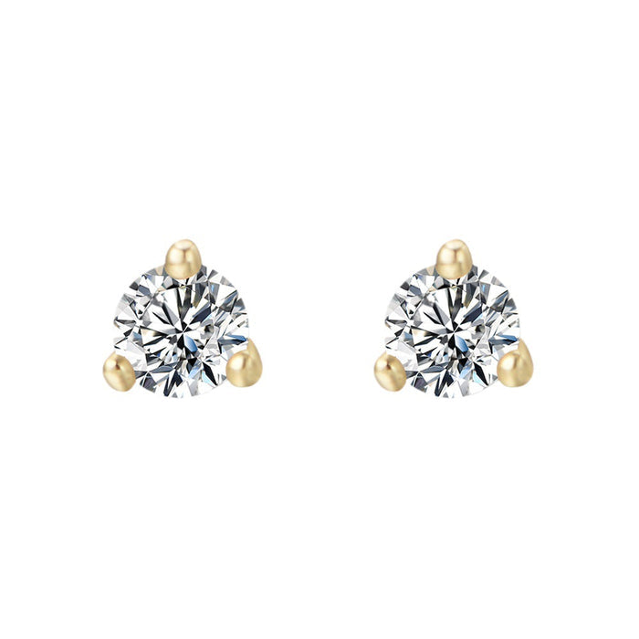 3 Prog Stud Earrings in Sterling Silver