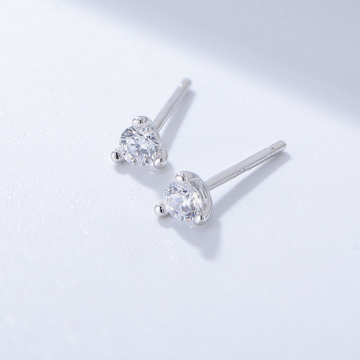 3 Prog Stud Earrings in Sterling Silver