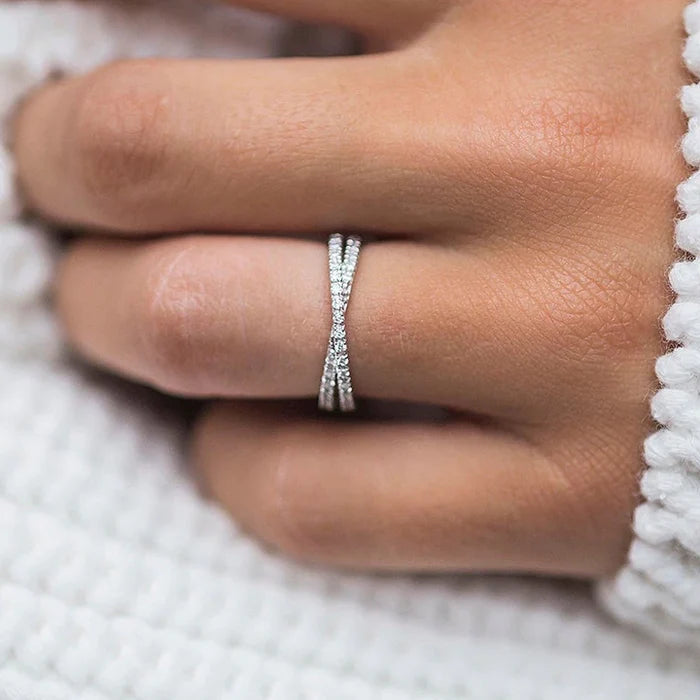 3PCS Golden Tone Cushion Cut Ring Set