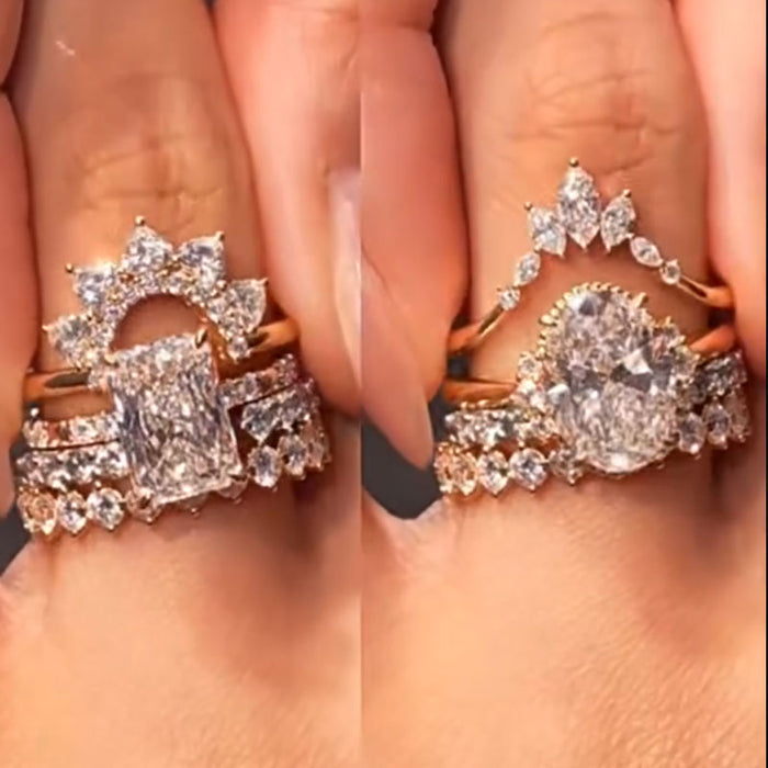 4 Pcs Exquisite Bridal Set In Sterling Silver