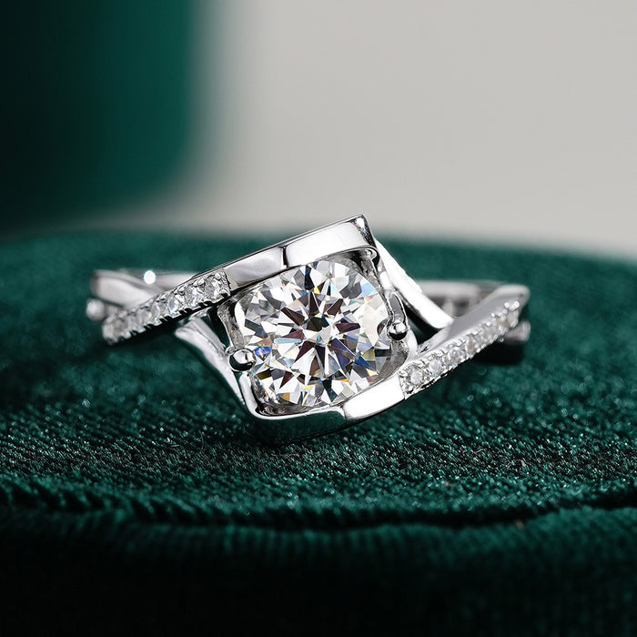 Arms of Angel  Moissanite Wedding Engagement Ring