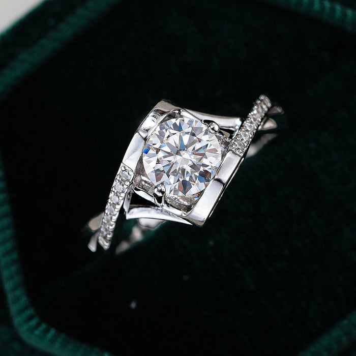 Arms of Angel  Moissanite Wedding Engagement Ring