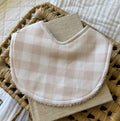 Baby Bib | Mushroom Large Check
