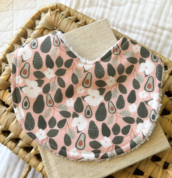 Baby Bib | Pink Avocado