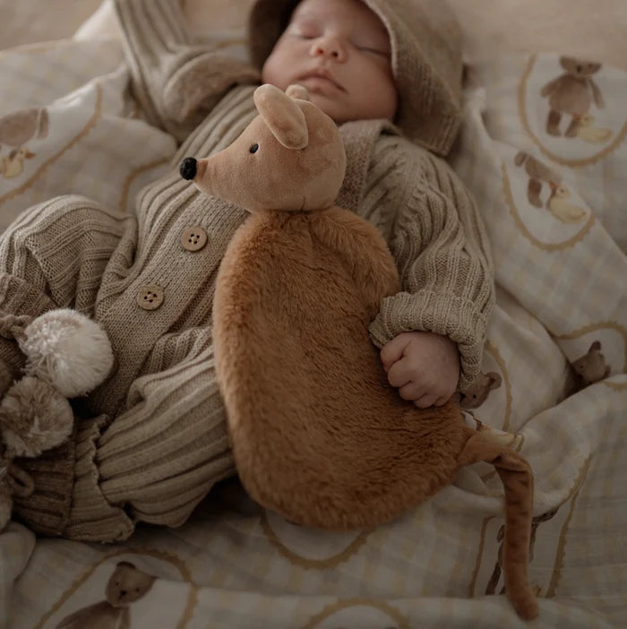 Baby Comforter Toy | ‘Squeak’ the Mouse Pop Ya Tot