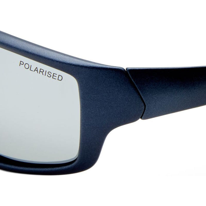 Barton, Matte Navy/Silver Mirror Polarised Lenses