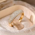 Brilliant Starry Sky Sterling Silver Engagement Ring