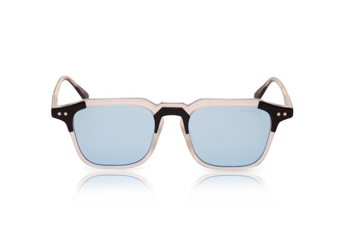Clear + Black / Blue Lens