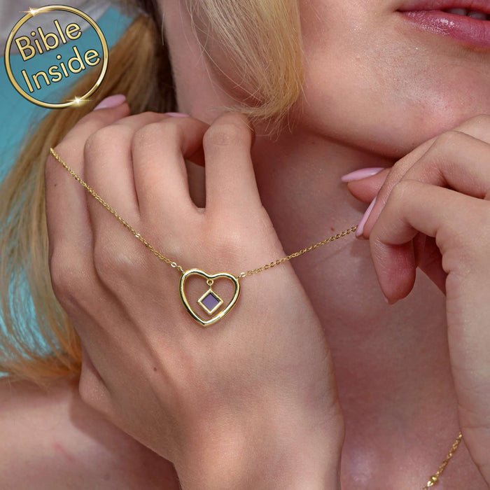 Christian gifts for wife heart necklace with spiritual significance