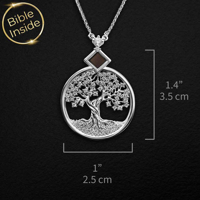 Silver Tree of Life necklace — a meaningful Christian wedding gift idea for her