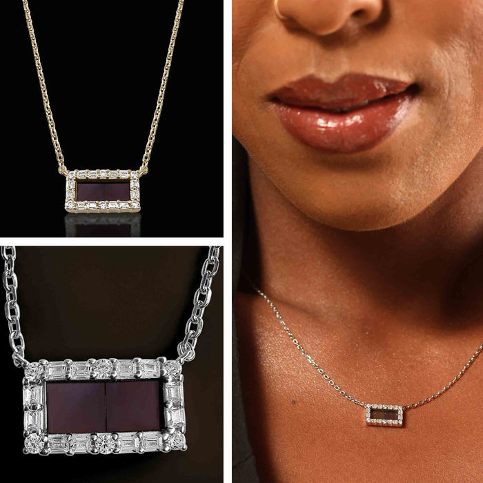 Christianity jewelry rectangle pendant with complete Bible text inside – elegant Christian necklace for faithful women seeking meaningful jewelry