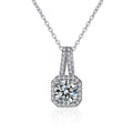 Classic Cushion Cut Pendant Necklace