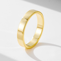 Classic Wide Plain Wedding Band in Sterling Silver