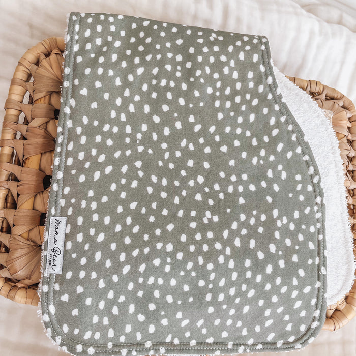 Contoured Baby Burp Bib/Cloth | Handmade in Australia