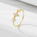 Crown Design Pearl Sterling Silver Ring