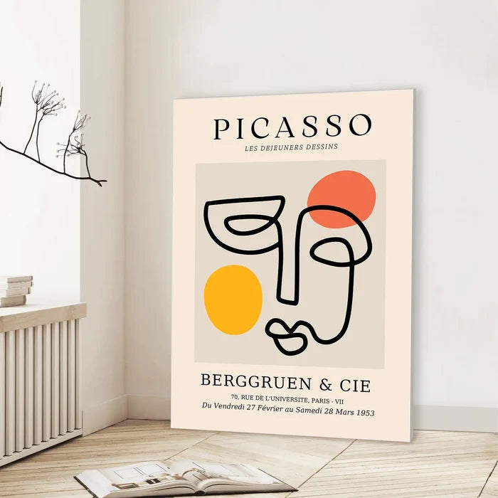 Cubist Face Reverie (Graphic Only)