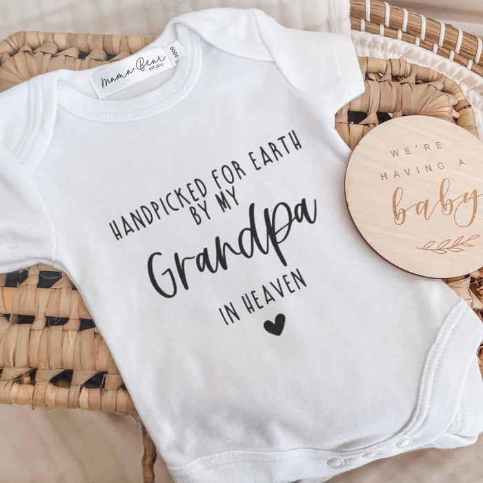 CUSTOMISABLE Pregnancy Announcement Onesie | Handpicked from Heaven
