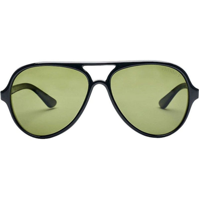 Delete, Gloss Black/Green Polarised Lenses
