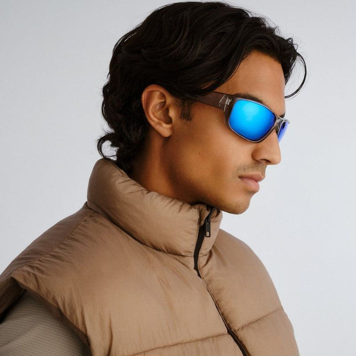 Dundee, Clear/Ice Blue Mirror Polarised Lenses