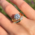 Elegant Design Round Cut 2 Pcs Bridal Set