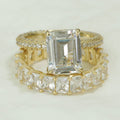 Emerald Cut Bridal Set