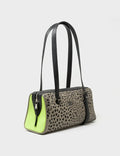 Esther Tuffet Brown Satchel Mini Bag - Retro Tiger Embroidery - Main View