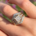 Exquisite Princess Cut Sterling Silver Party Engagement Ring