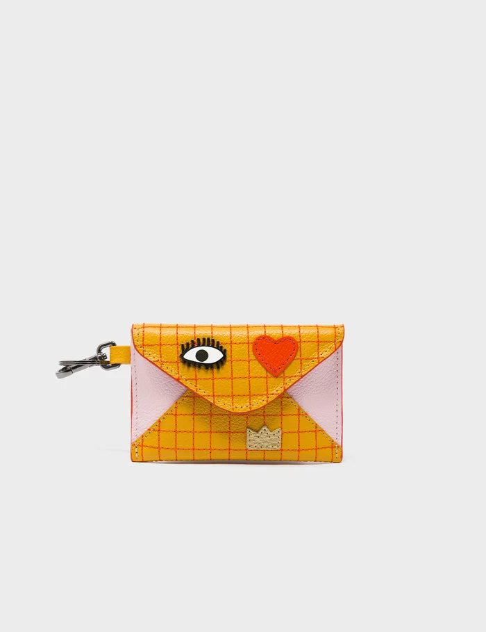 Fabian Golden Glow Leather Wallet - Lovestitch - Front