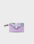 Fabian Lavender Leather Wallet - Floralia Design - Front