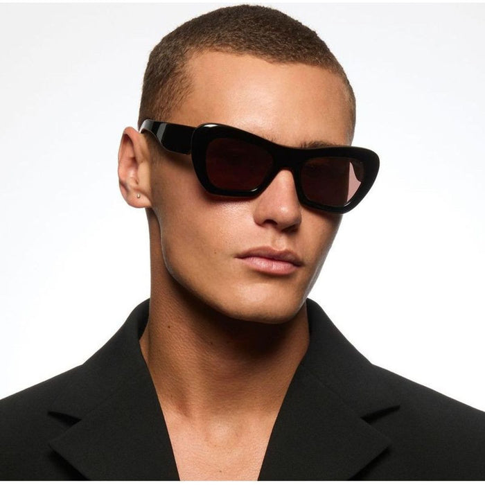Farfalle, Gloss Black/Amber Bio Lenses