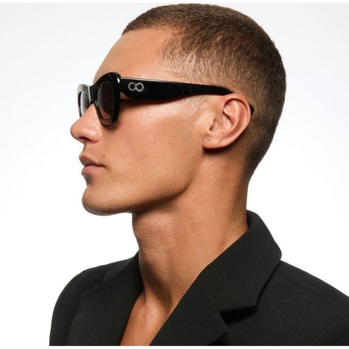 Farfalle, Gloss Black/Amber Bio Lenses