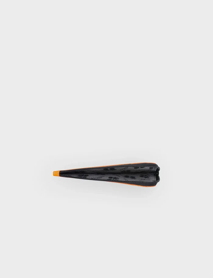 Fausto Wallet Neon Orange - All Over Eyes Print - Inside view