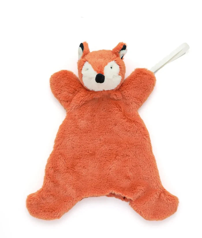 Plush fox toy with a white background