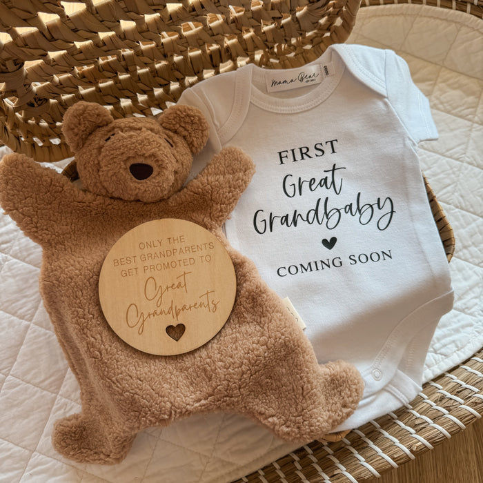Great grandparents baby announcement