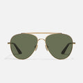 BRUSHED GOLD/GREEN POLARIZED
