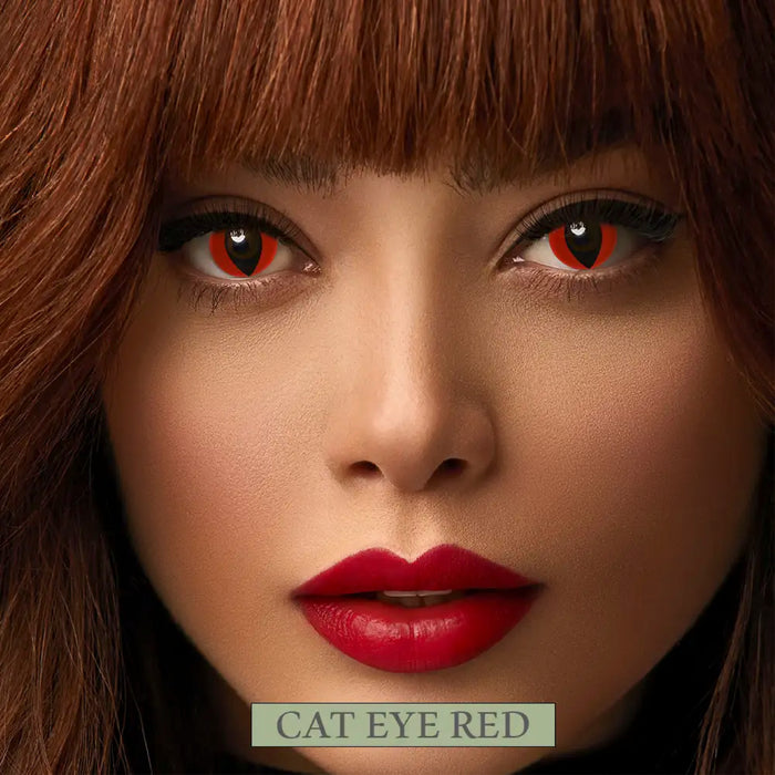 Fresh lady - Crazy Lens - Cat Eye Red