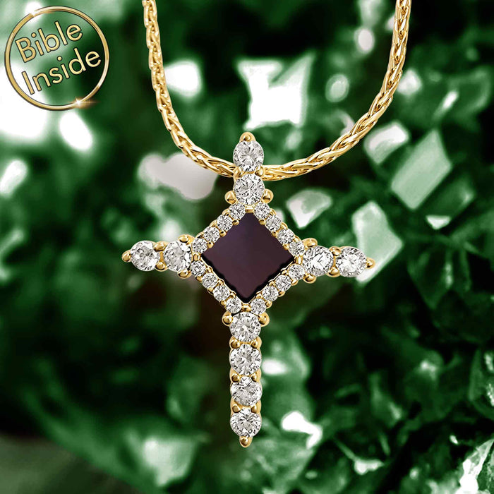 Valentine's day gift for teacher – Christian cross pendant in sterling silver