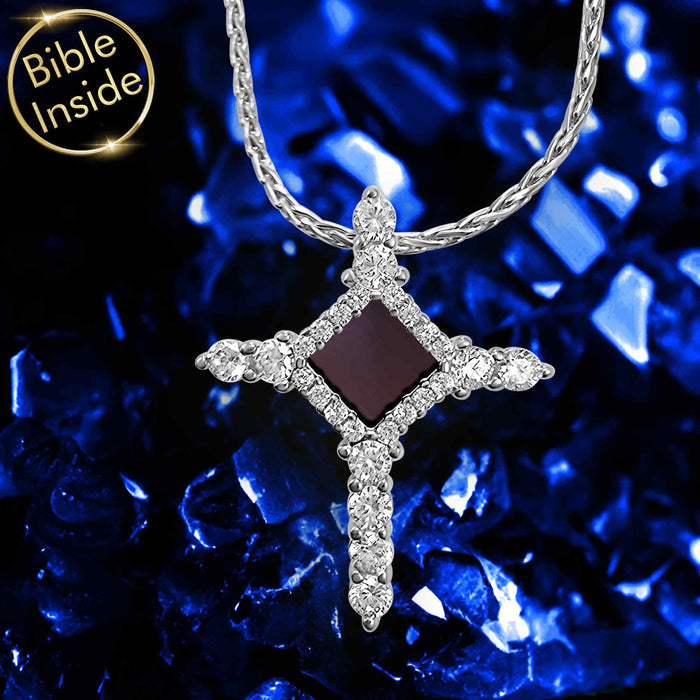 Silver cross necklace – meaningful gift for teacher on Valentine's day