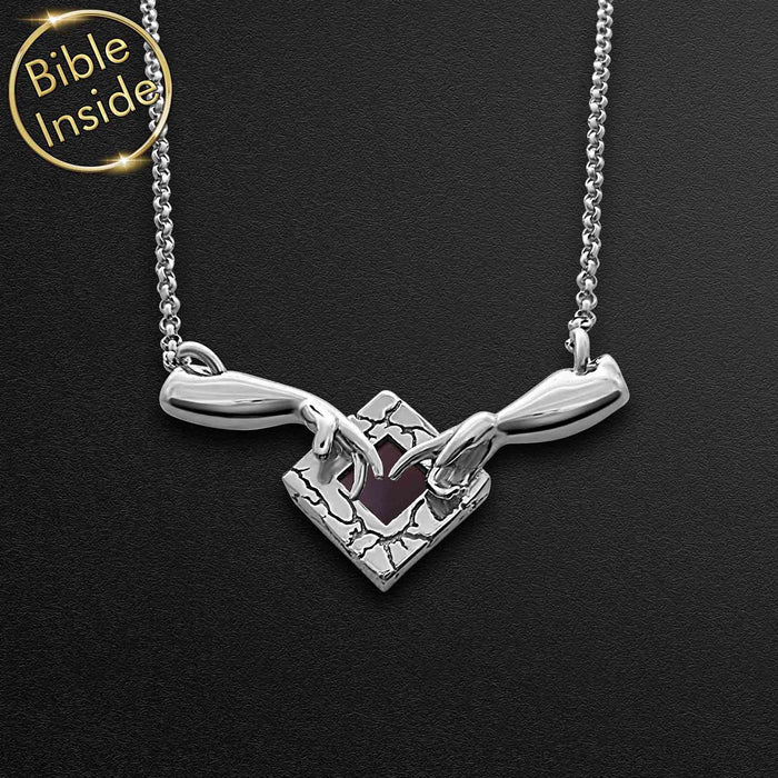 925 Sterling Silver / 16.5" / 42 cm / New Testament (English KJV)