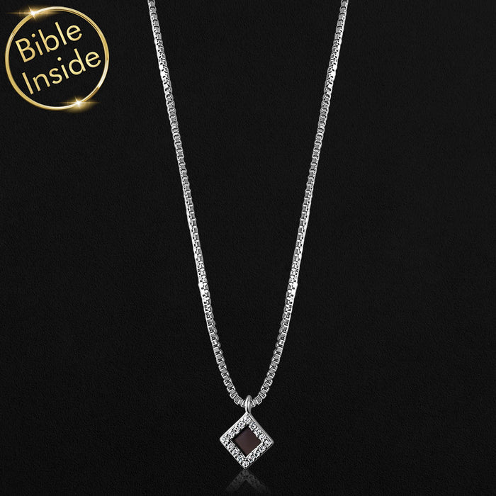 925 Sterling Silver / 16.5" / 42 cm / New Testament (English KJV)