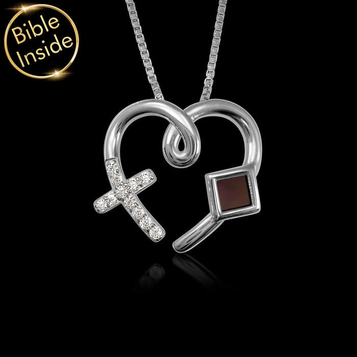 925 Sterling Silver / 16.5" / 42 cm / New Testament (English KJV)