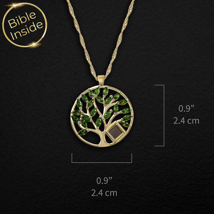 Women's great gift for your wife with elegant tree pendant – faith jewelry