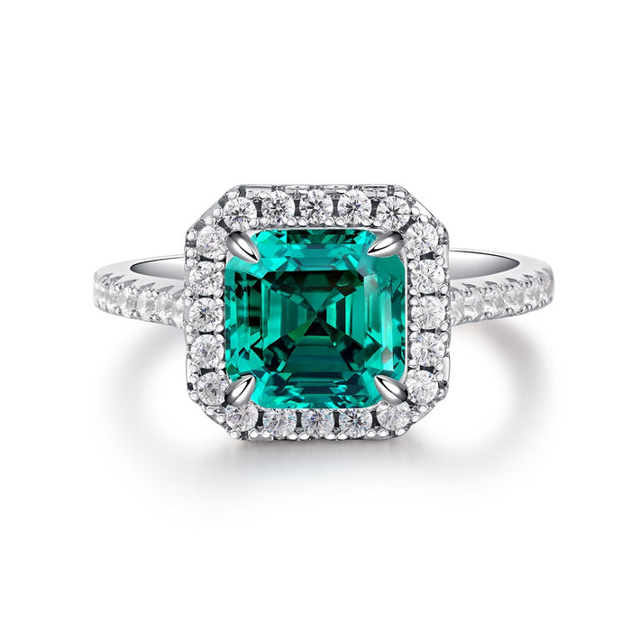 Green Collection Engagement Ring in Sterling Silver