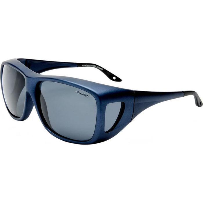 Gymea, Metallic Blue/Smoke Polarised Lenses