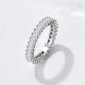 Handmade Cushion Cut Eternity Wedding Band