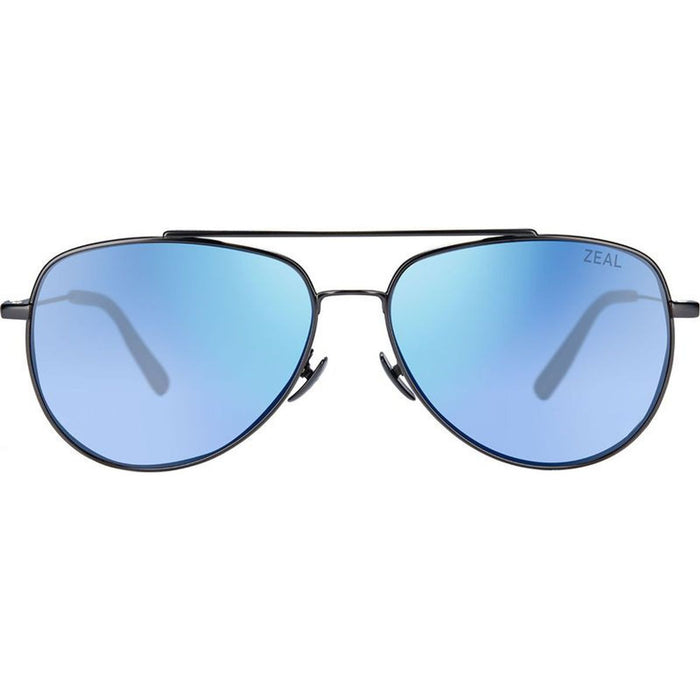 Hawker, Matte Silver/Horizon Blue Mirror Polarised Lenses