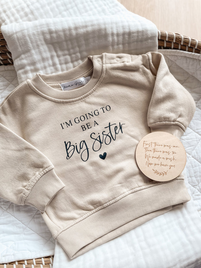 I’m going to be a big brother / big sister sweater announcement | SECONDS