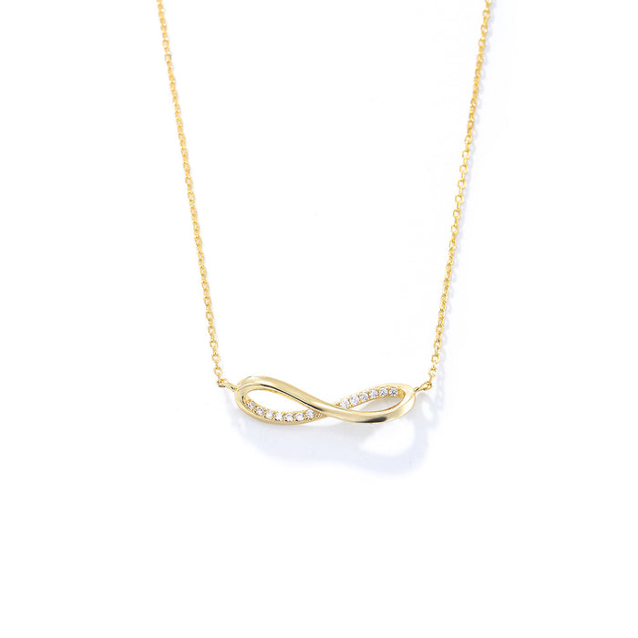 Infinity Symbol Pendant Necklace in Sterling Silver